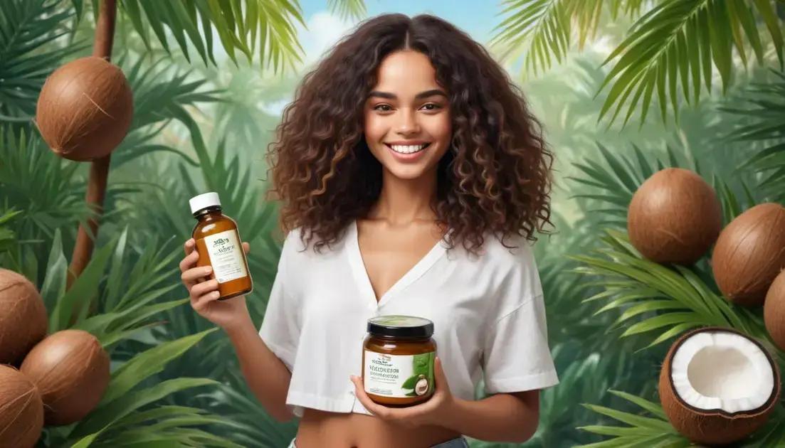 Depoimentos de sucesso com óleo de coco para cabelos