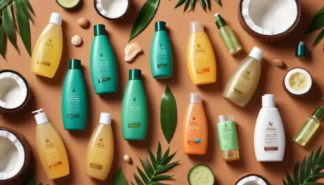 Ingredientes essenciais em shampoos